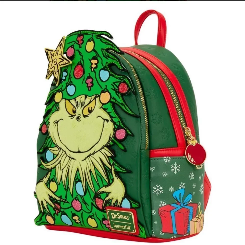 Dr. Seuss How the Grinch Stole Christmas! Tree Light Up Plush Mini Backpack